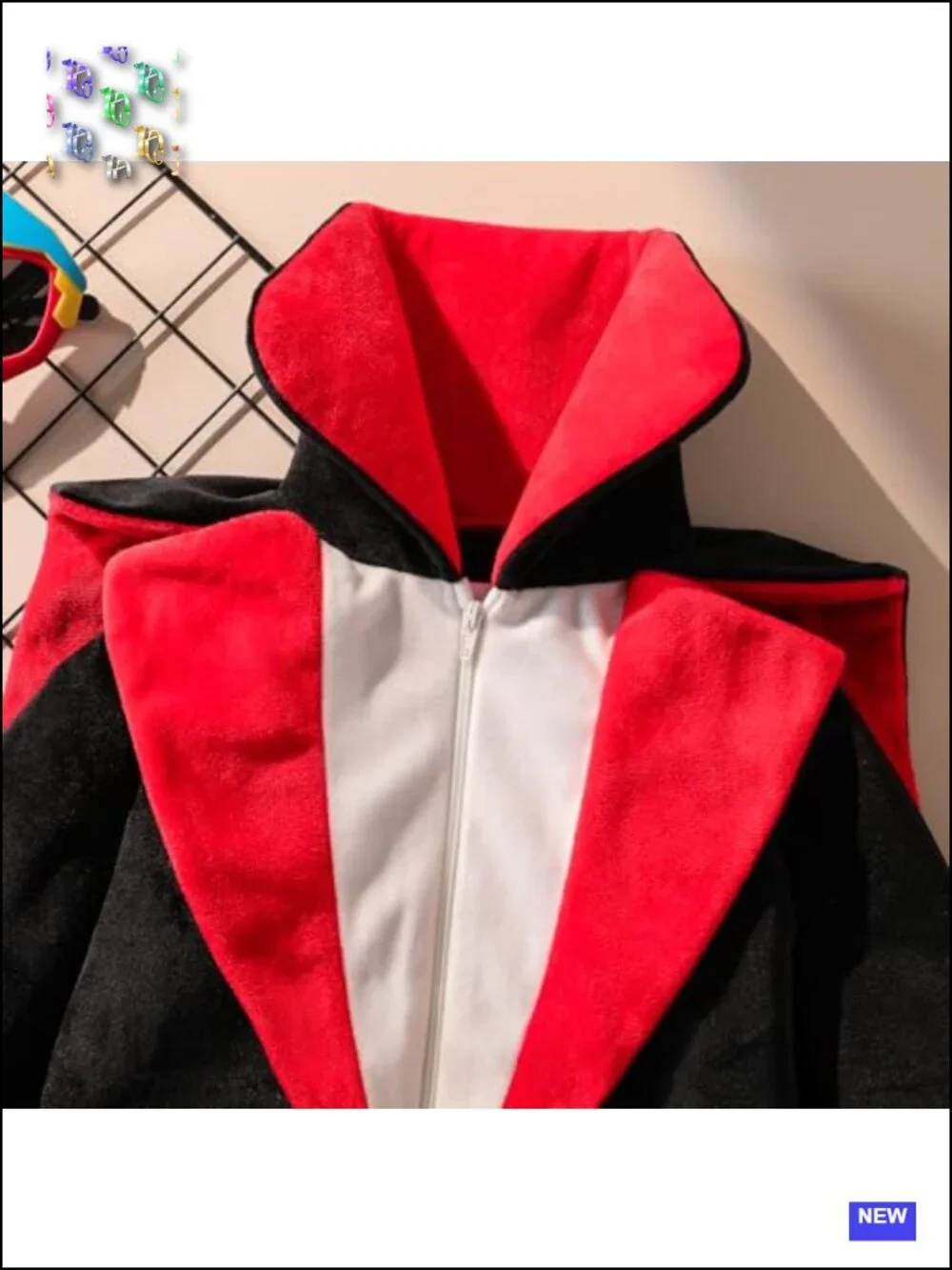 Toddler Vampire Costume Jumpsuit Long Sleeve Zipper Halloween Cosplay